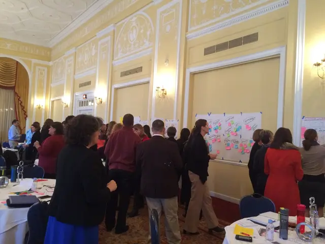 Broad perspective of the art showcase