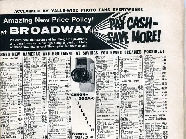 In this image we can see an advertisement in black and white.