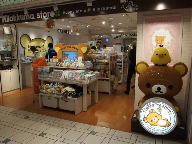 It looks like a store, there are items in this, on the right side it is in the shape of a teddy...